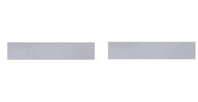 Tell Manufacturing DT100055 Kick Plate, Satin Stainless Steel, 6" x 30" (2-(Pack))