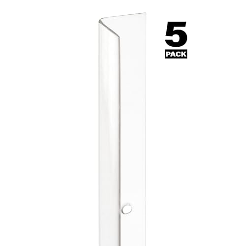 Prime-Line Vinyl Perforated Corner Shield, 1-1/8 x 48, Clear (5 Pack)