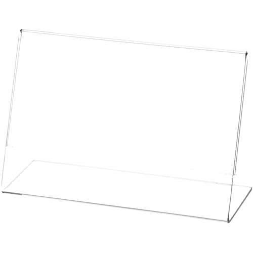 Plymor 6" W x 4" H Angled Sign Display/Literature Holder - size: 6" x 4"