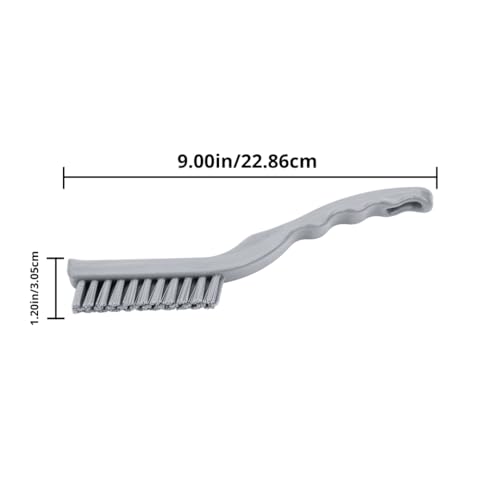 SPARTA Detail Brush Grout Brush, Crevice Brush with Hanging Hole for Bathroom, Kitchens, Countertop, Plastic, 9 Inches, White - color: Green, size: 9 Inches