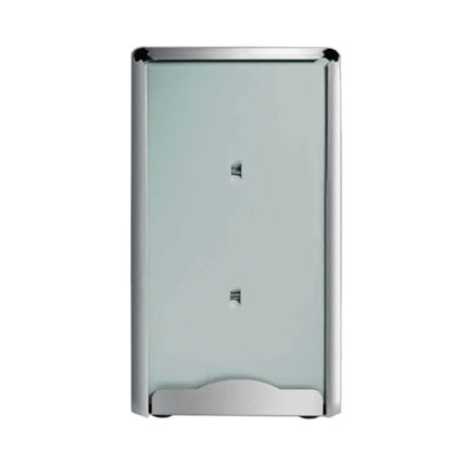TrueCraftware- Set of 2 Stainless Steel Napkin Dispenser Dual Side Tall Fold with Polished Finish 3-3/4" x 4-1/2" x 7-1/2"- Table Top Napkin Dispenser for Kitchen Dining Table