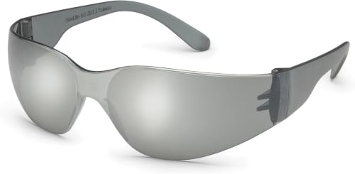 Gateway Safety 4680 UL-Certified StarLite Safety Glasses, Clear Lens, Clear Temple (Pack of 10) - color: Silver Mirror Lens/Gray Temple, size: 100 Pack