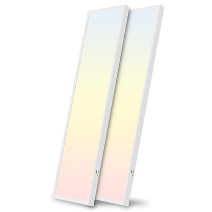hykolity 1x4 LED Flat Panel Light,4800LM,3CCT 3000K/4000K/5000K - color: White, size: 1x4Ft 2-pack