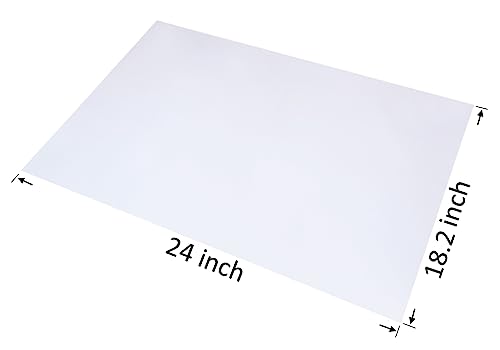 Wowfit 100 CT 18.2x24 1.1 Mil Large Clear Plastic Bags, Flat Open Poly - size: 18.2"x24"-100pcs