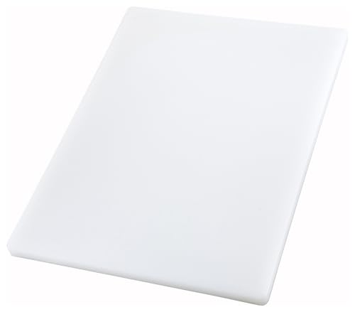 Winco 18" x 24" White Heavy-Duty Plastic Cutting Board (Set of 4) - color: White, size: 18" x 24" x 1"