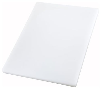 Winco 18" x 24" White Heavy-Duty Plastic Cutting Board (Set of 4) - color: White, size: 18" x 24" x 1"