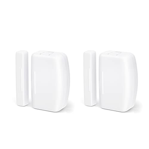 THIRDREALITY Zigbee Contact Sensor 2 Pack,Door and Window Monitor, Home Automation,Works with Home Assistant,SmartThings,Aeotec,Homey,Hubitat or Echo Devices with Build-in Zigbee Hub,hub Required - style: Door Sensor 2 Pack
