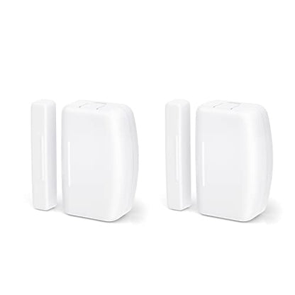 THIRDREALITY Zigbee Contact Sensor 2 Pack,Door and Window Monitor, Home Automation,Works with Home Assistant,SmartThings,Aeotec,Homey,Hubitat or Echo Devices with Build-in Zigbee Hub,hub Required - style: Door Sensor 2 Pack