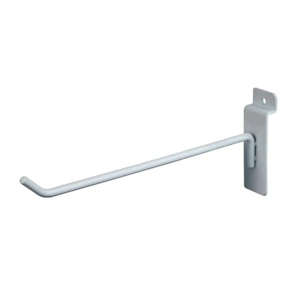 Econoco Slatwall Deluxe Hooks, 96 Pack, White, 8in - color: White, size: 8" Length