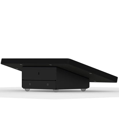 VidaMount Black Enclosure and Fixed Tilted 15° Desk/Surface Mount [Bundle] Compatible with iPad 9.7 (5th / 6th Gen), Pro 9.7", Air 1/2 - color: Black, size: iPad 9.7 (5th / 6th Gen), Pro 9.7", Air 1/2
