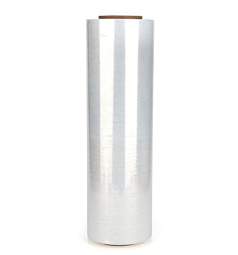 1 Roll 18" x 1500 feet Stretch Film-Wrap 80 Gauge Industrial Strength Stretch 20 Microns Durable for Moving Packing Packaging Heavy Duty Warehouse Shrink Film (Clear) - color: Clear, size: 1 PACK
