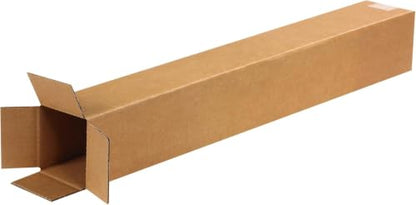 BOX USA Tall Boxes Holds 65lbs, 4x4x28 100-Pk for Shipping & Packing - size: 100 Pack