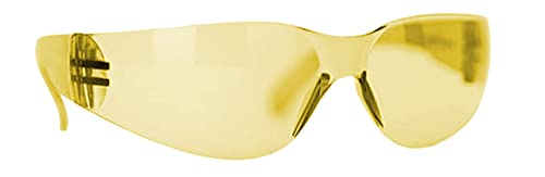 BISON LIFE Yellow Safety Glasses for Men & Women, ANSI Z87.1, 12 Pack - color: Yellow/Yellow