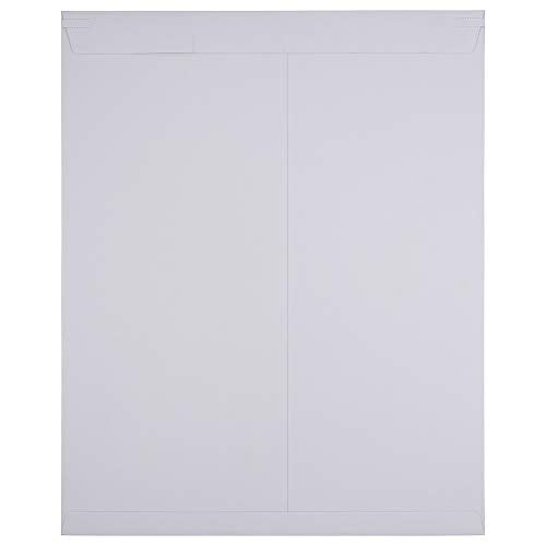 JAM PAPER Stay-Flat Photo Mailer Envelopes with Peel & Seal Closure - 17 x 21 - White - Sold Individually - color: 17" X 21", size: Sold Individually