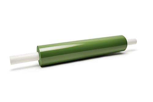 PSBM Green Stretch Film/Wrap with Extended Core Handles, 1 Roll 20 Inch x 1000 Feet 80 Gauge Heavy Duty Clear Plastic Wrap Industrial Strength Shrink Film for Moving, Packing & Shipping - size: 1 Roll, style: Green