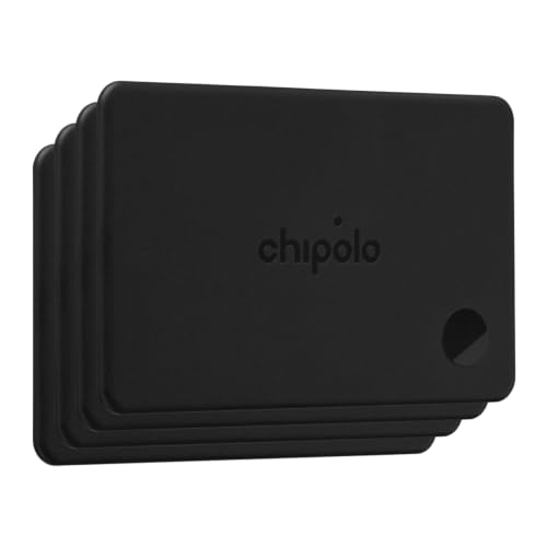 Chipolo CARD – Rechargeable Wallet Tracker Card, Bluetooth Tracker - color: 4 PACK
