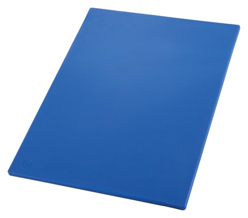 Winco 15" x 20" Blue Heavy-Duty Plastic Cutting Board (Set of 6) - color: Blue, size: 15" x 20" x 1/2"
