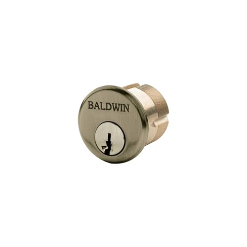 Mortise 1.6" x 4.3" Cylinder Finish: Satin Brass and Black - color: Satin Brass/Black