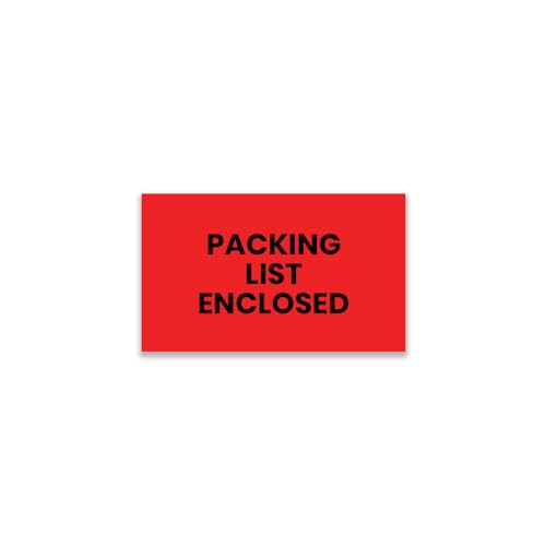 StickerJet Packing List Enclosed Labels 3"x5" – 500 Pcs Adhesive Roll for Shipping, Packing, Warehousing & Handling Instructions﻿– Easy Peel & Stick Warning Stickers – Made in USA - color: Packing List Enclosed