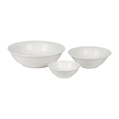 10 Strawberry Street Nova White Round 62-Piece Dinnerware Set, Service for 6 - color: White