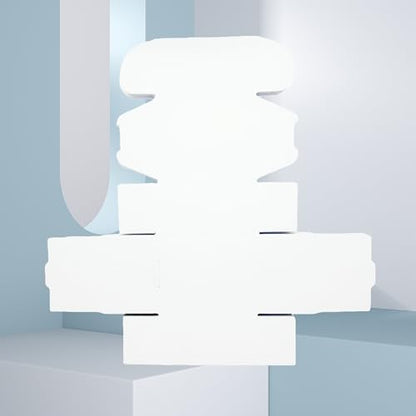4x3x2 Inches White Corrugated Cardboard Shipping Boxes Set of 2 - size: 4x3x2 inch 2 Pack