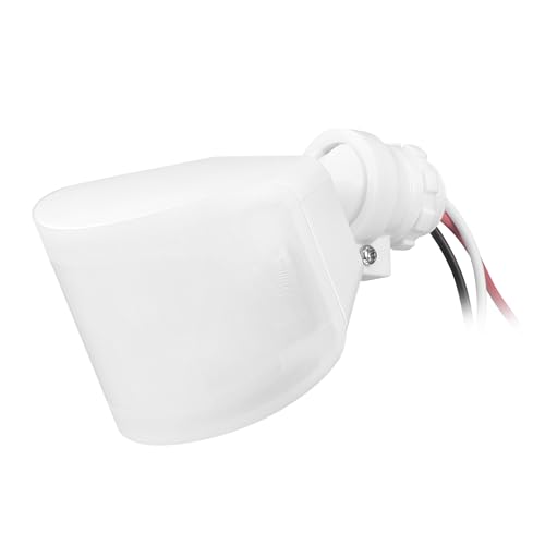 Globe Electric 17000223 240-Degree Wired Motion Activated White Outdoor Flood Light Replacement Sensor - color: White