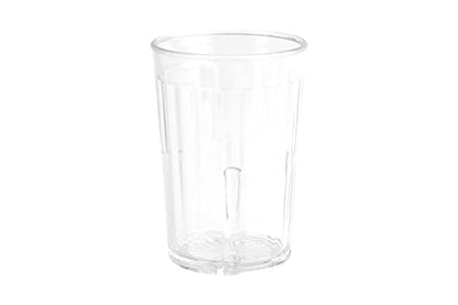 G.E.T. 8805-1-CL-EC Heavy-Duty Shatterproof Plastic Faceted Tumblers, 5 Ounce, Clear (Set of 4) - size: 5 Ounces, style: Set of 4
