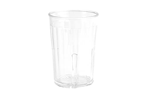 G.E.T. 8805-1-CL-EC Heavy-Duty Shatterproof Plastic Faceted Tumblers, 5 Ounce, Clear (Set of 4) - size: 5 Ounces, style: Set of 4