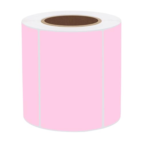 STARLIBOO 3x2 inch Color Direct Thermal Label Stickers for Shipping, Barcode, Address, Compatible with Rollo Label Printer & Zebra Desktop Printers (Pink) - color: Pink, size: 2*3 inch/1 roll