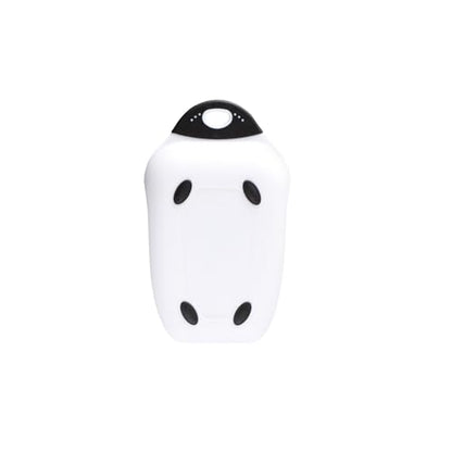 Dexas Chop & Scoop Cutting Board with Non-Slip Feet, 6.5 x 10.5 Inch, BPA-Free Dishwasher Safe Kitchen Prep Board, White and Black - color: White, size: 10.5"L x 6.5"W