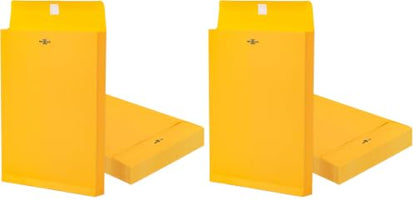 Goefun 9x12 Manilla Envelopes with Clasp, 180 GSM Heavyweight (Pack of 2) - color: Yellow-25 pack, size: 9x12 (Pack of 2)