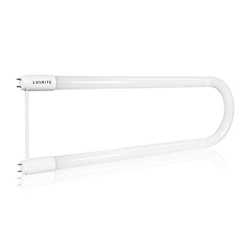 LUXRITE U Bend LED Tube Light, T8 T12, 18W (32W Equivalent), 3000K (4 Pack) - color: 3000k (Soft White), size: 4 Count (Pack of 1)