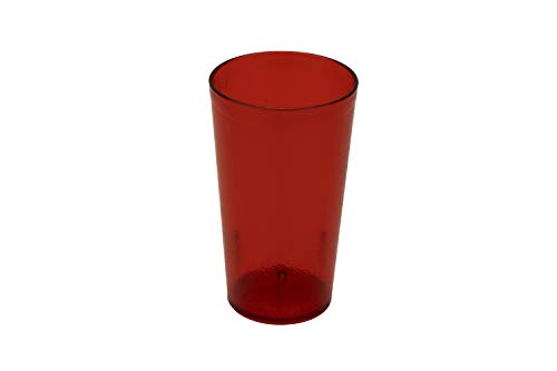 G.E.T. 6612-1-R-EC Heavy-Duty Plastic Restaurant Tumblers, 12 Ounce, Red (Set of 4) - color: Red, size: 12 Ounces, style: 12 ounces