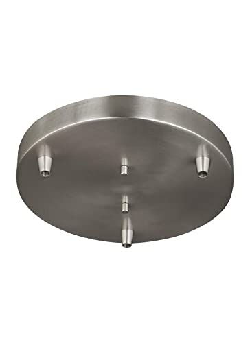 Sea Gull Lighting 7449403-962 Towner Three-Light Cluster Canopy Hanging Modern Light Fixture, Brushed Nickel Finish - color: Brushed Nickel