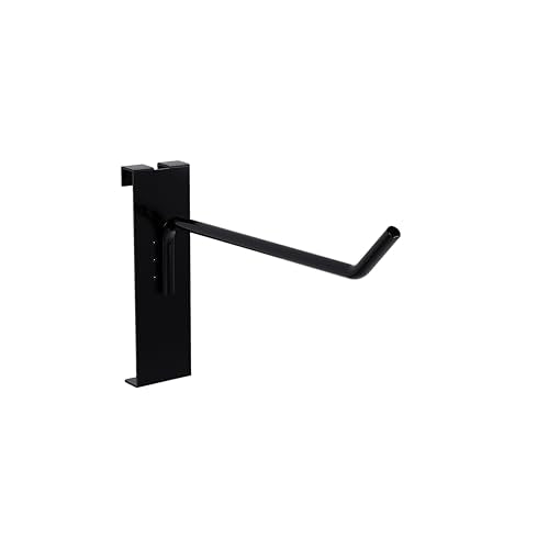 4'' Gridwall Hooks Black 25 Count, Metal Grid Panel Hanging Hooks - color: Black, size: 4 Inch