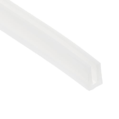 PATIKIL 13Ft U Channel Edging Trim 1/8" Slot Fits 3/32"-1/8" Edge - size: 13Ft Long,1/8" Slot,5/8"Wx1/8"Tx9/25"H