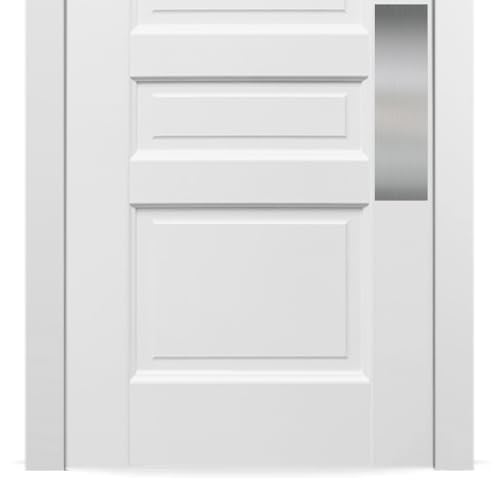Deck the Door Decor | Door Push Plate - Screw Mount - Multiple Sizes & Finishes (Satin Nickel, 3 x 12)(Pack of 2) - color: Satin Nickel, size: 3 x 12" ( 2 Pack)