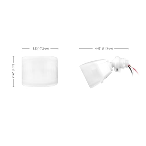 Globe Electric 17000223 240-Degree Wired Motion Activated White Outdoor Flood Light Replacement Sensor - color: White