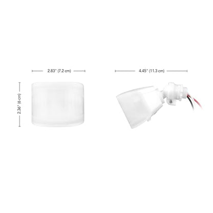 Globe Electric 17000223 240-Degree Wired Motion Activated White Outdoor Flood Light Replacement Sensor - color: White