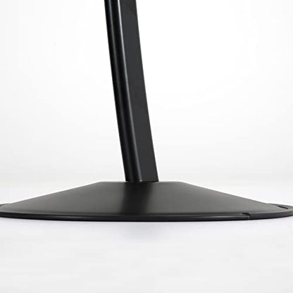 M&T Displays Simplistic Curved Menu Board 18x24 inch Black Pedestal Sign Holder Floor Standing Aluminum Front Loading Easy Open Poster Advertisement Sign Holder for Restaurant Cafe Hotel