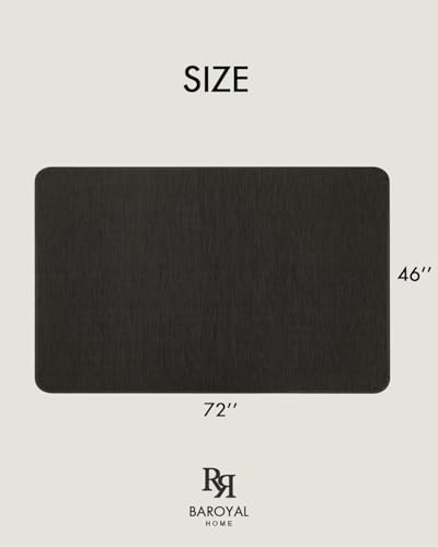 Baroyal Office Chair Mat for Hardwood Floor, Anti-Slip PVC, 46 x 72 Inch - color: Espresso, size: 46" x 72"