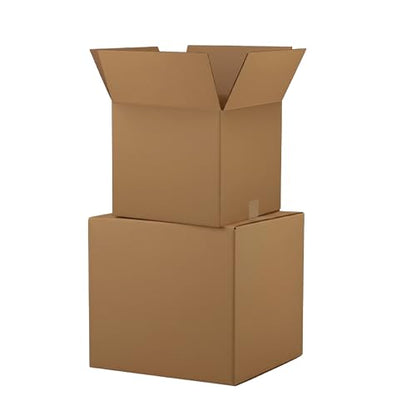 The Boxery 4"x4"x4" Corrugated Cardboard Boxes 100-Pack - size: 4 x 4 x 4"
