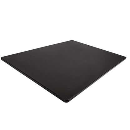 Thirteen Chefs Extra Large 24 x 18 Black Cutting Board - 1/2" Thick HDPE Plastic for Restaurants and Professional Kitchens - color: Black, size: 24"L x 18"W
