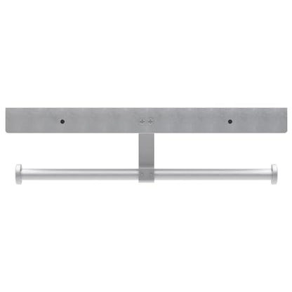 Danpoo Bathroom Toilet Paper Holder with Shelf, Wall Mount, Double Roll, Silver - color: Silver