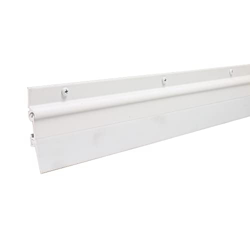 MD Building Flex-O-Matic Screw-On Door Sweep, White, 36in - color: White