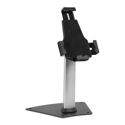 Mount-It! Universal Tablet POS Stand with Key Lock, Bolt-Down Base, Silver - size: Counter - Wide Base
