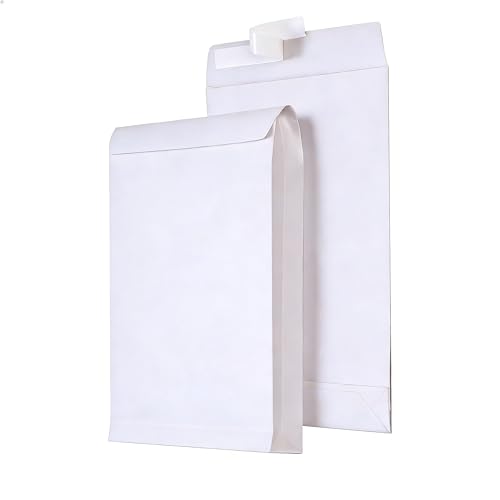 9.4" x 13.2" Expandable Envelopes Large White Envelopes - color: White, size: 25