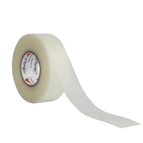 CATTONGUE GRIPS 2" x60' Grip Tape Roll, Non-Abrasive, Waterproof, Clear - color: Clear, size: 2" x 60'