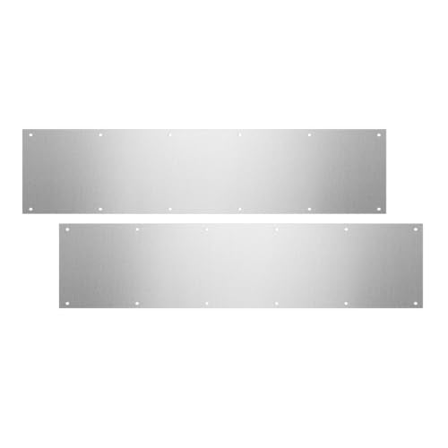 Docik Door Kick Plate, 6 x 30 Inches, 5052 Aluminum, Silver, 2 Pack - color: Silver, size: 6 x 30 Inch