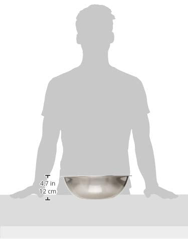 Winco 8 qt Stainless Steel Mixing Bowl - size: 8 Quart, style: Economy